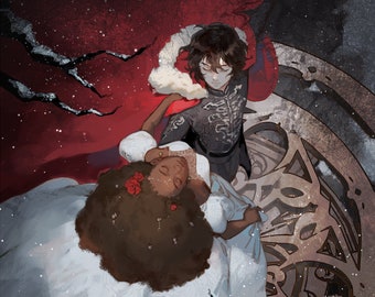 Percy Jackson - Nico di Angelo Hazel Levesque art print