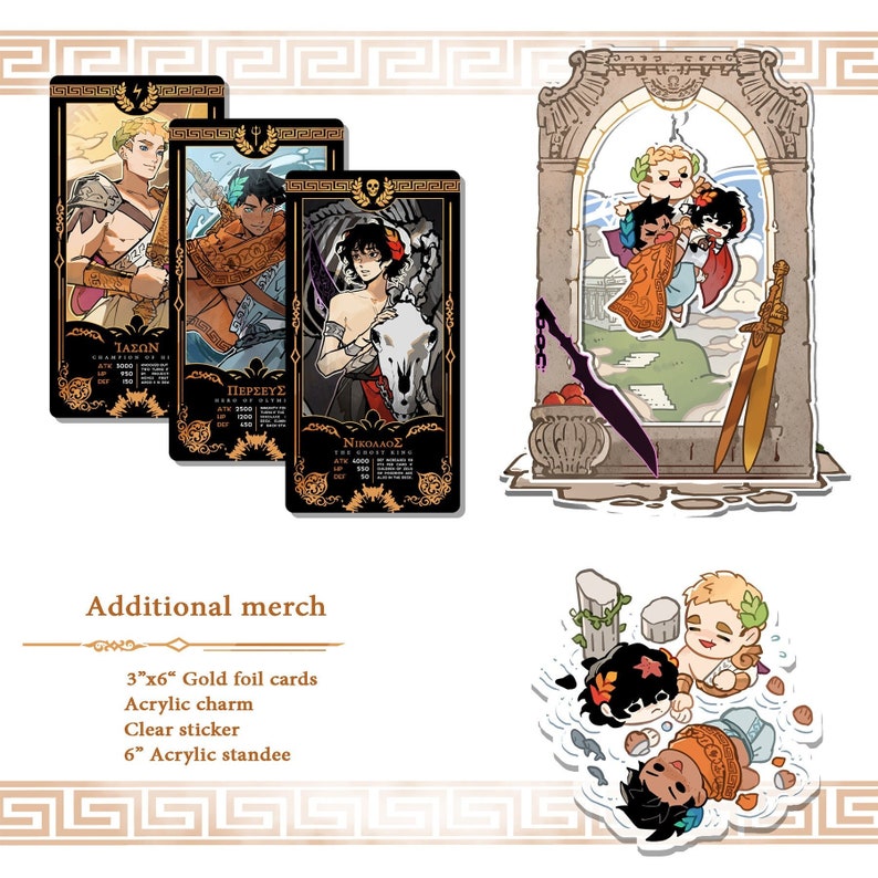 Percy Jackson Mythomagic cards and charms Standee