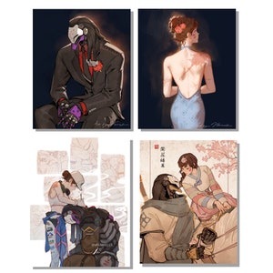 Overwatch - D.Va und Ramattra Postkarten und Print