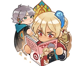 Genshin Impact - Haikaveh Kaveh and Alhaitham sticker
