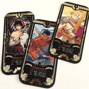 Percy Jackson Mythomagic cards and charms Mythomagic cards