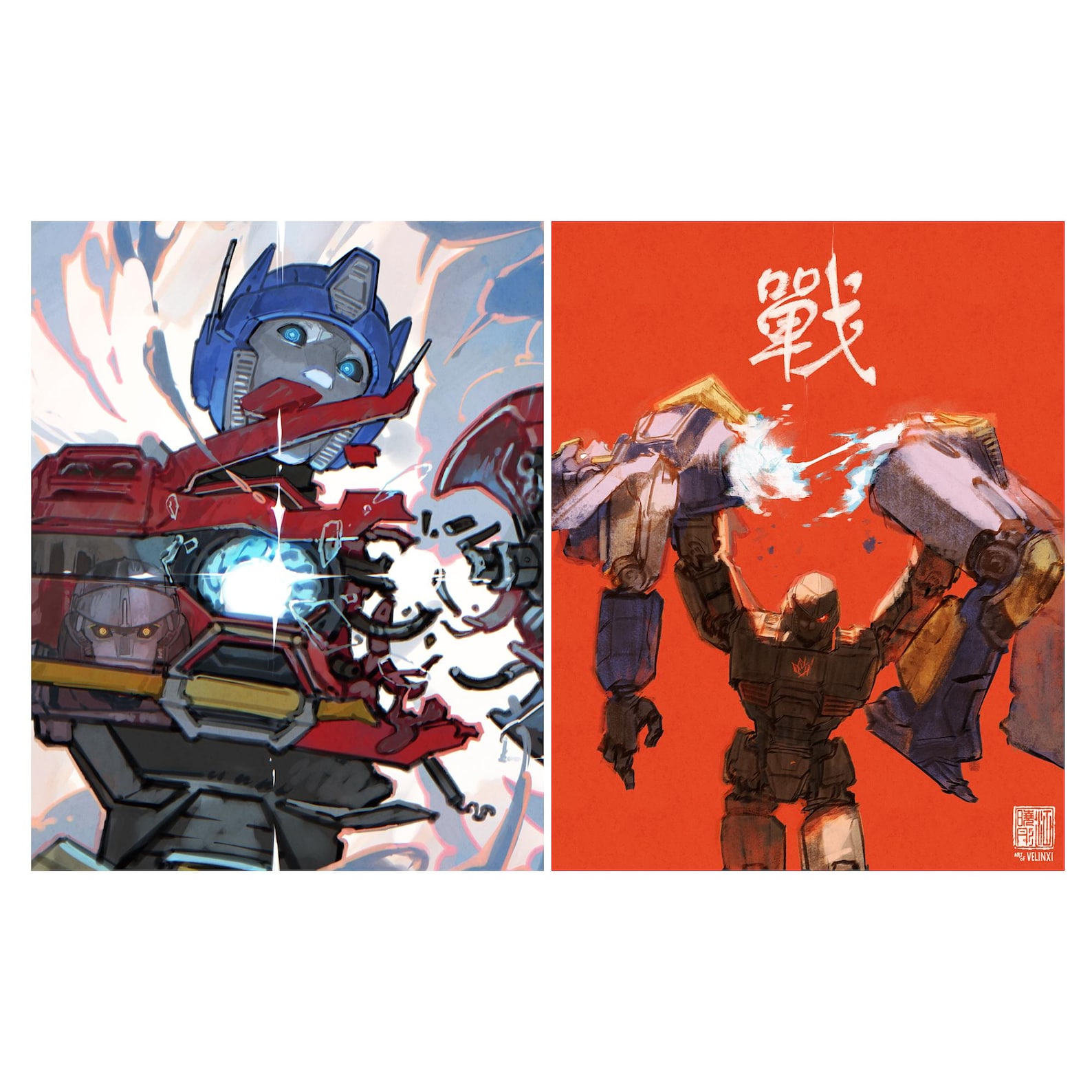 Orion Pax and D-16 | Transformers One Art Prints - Etsy