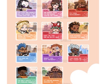 Overwatch Dating-Sim Acryl Pins