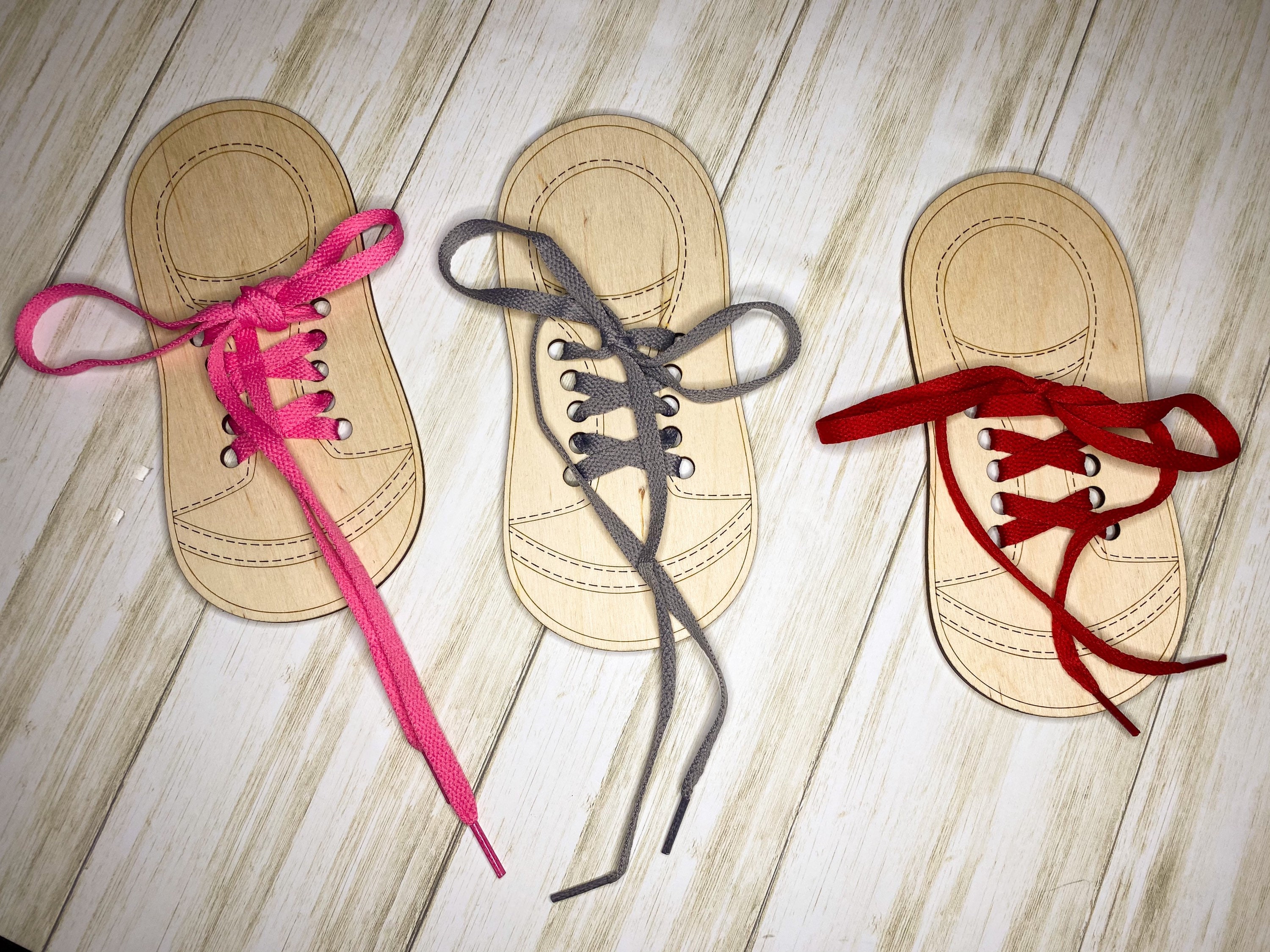 Learn How to Tie Shoe Laces Shoelace Shoe Lacing Learning Etsy