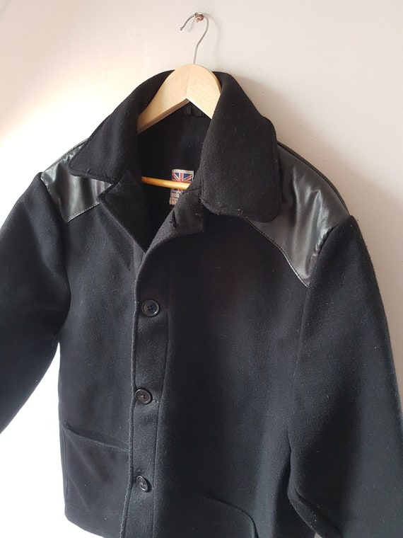 Vintage 1970s Black Wool Donkey Jacket Size XXL - Etsy