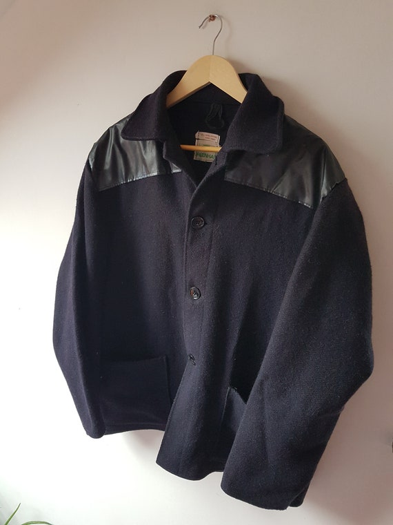 Vintage 1970s Greenham Navy Blue Wool Donkey Jacket Size XXL - Etsy