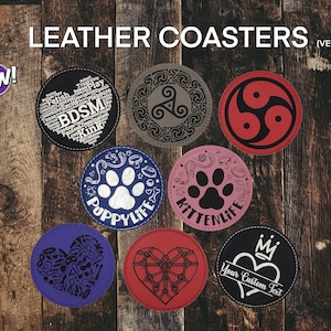 4&quot; Leather Coaster