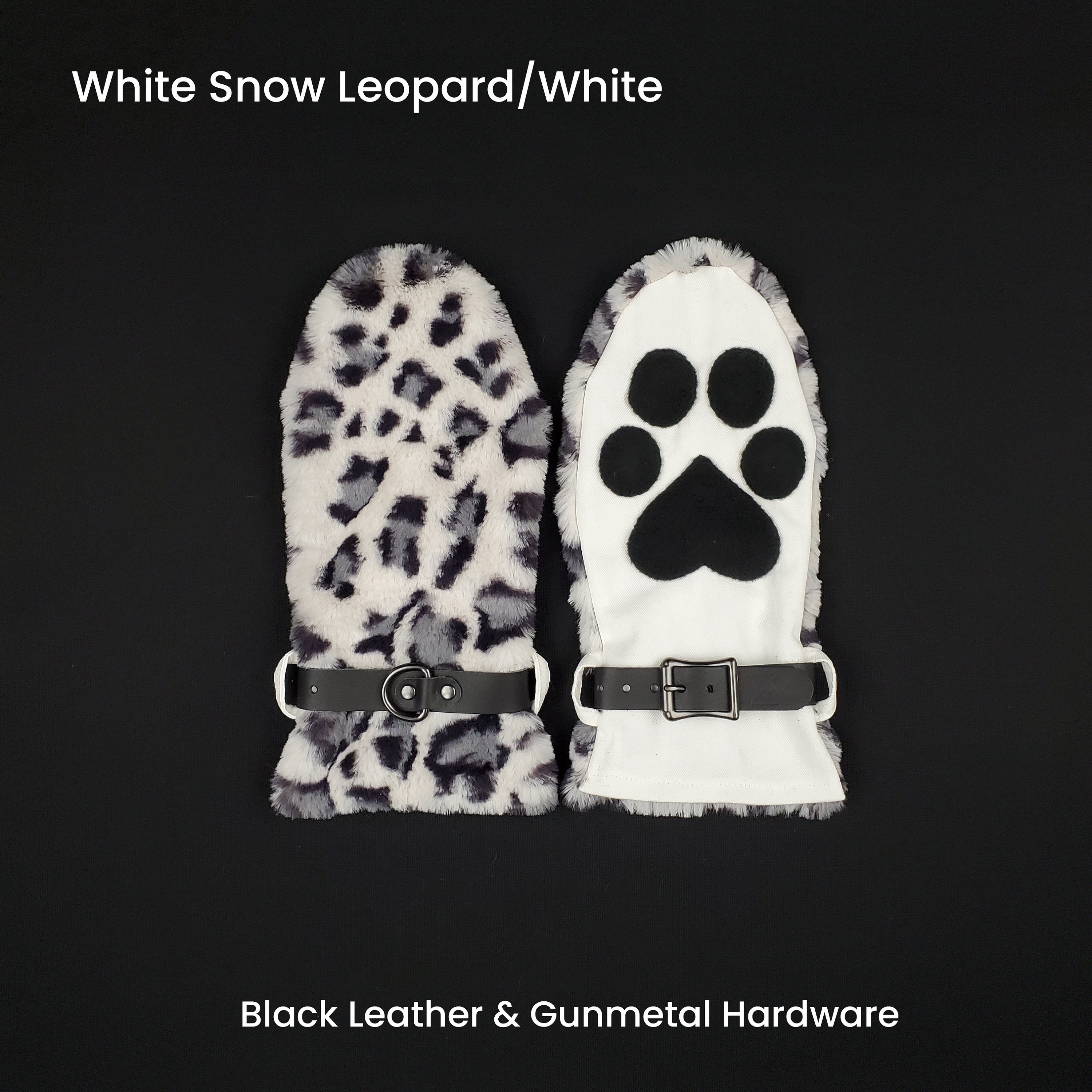 Kittenplay Petplay Paws White Snow Leopard With Leather - Etsy
