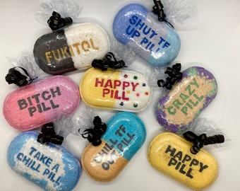 Pill Bath bomb - Funny bath bombs - Gifts for her - Nurse bath bomb - Party favor - Bath Bombs - adult drink scented - nurse gift - spa gift