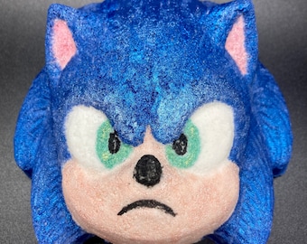 Hedgehog Bath Bomb - Handmade Game Gifts - Valentines gift for boyfriend - Handmade all natural giant fizzing bath - kids valentine - gamer