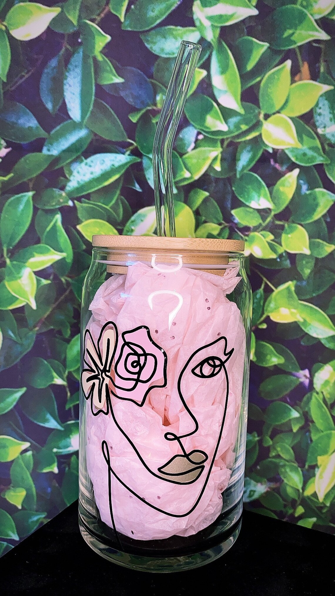 etsy iced coffee glasses