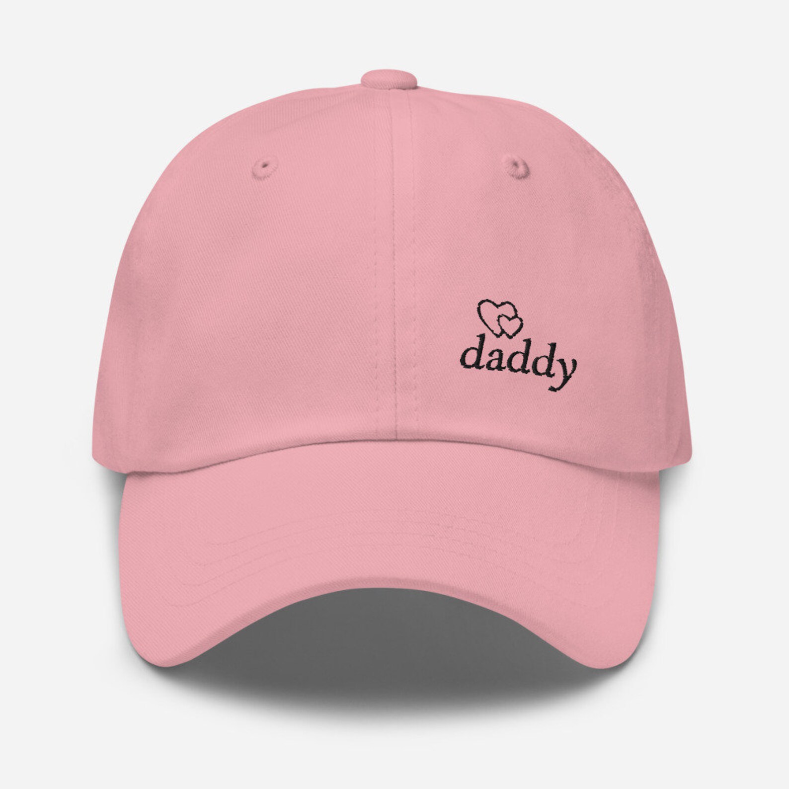 Daddy Dad Hat Pink or Blue Ball Cap Baby Reveal Party Hat Etsy