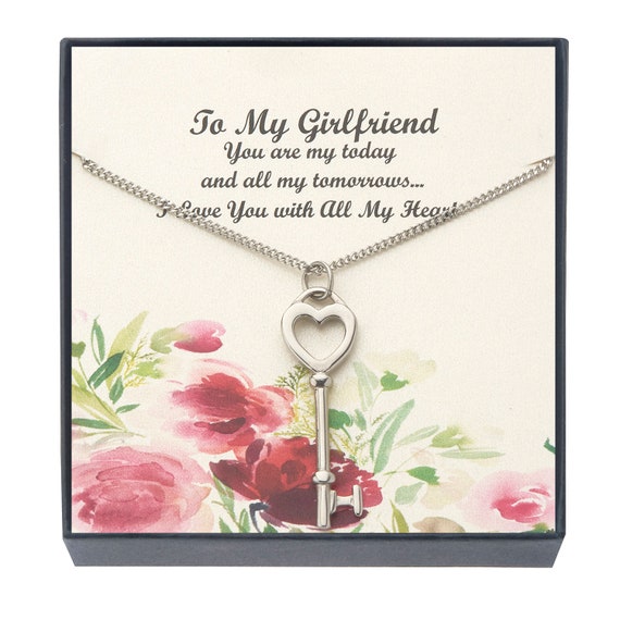to my girlfriend heart necklace