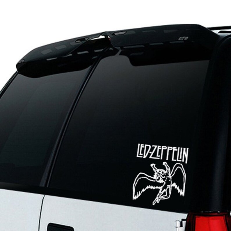 Led Zeppelin Fallen Angel Vinyl Decal Car Decal Yeti Decal Etsy