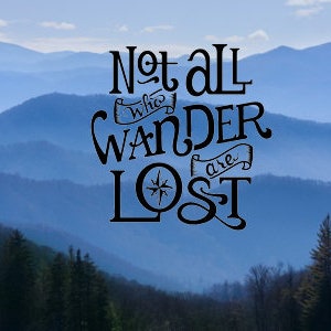 Not All Who Wander Are Lost Vinyl Decal Laptop Decal Car Decal Yeti ...