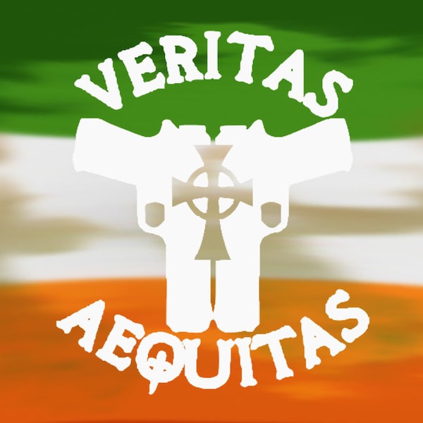 Veritas Aequitas Boondock Saints Decal | Car Decal | Laptop Decal | Yeti Decal