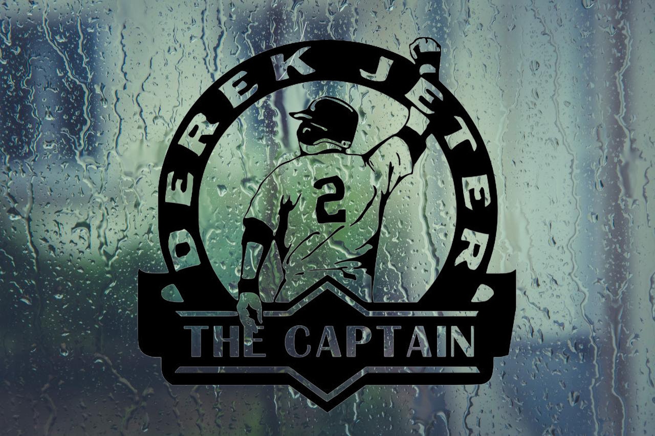 The Captain 2 Re2pect Derek Jeter Vinyl Decal Car Decal 