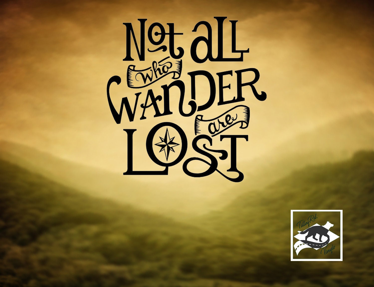 Not all who wander are lost Vinyl Decal Laptop Decal Car | Etsy