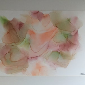 Alcohol Ink Art, Alcohol Ink Painting, Wall Art, Original Art, Abstract Art, Abstract, Home Decor, pastels