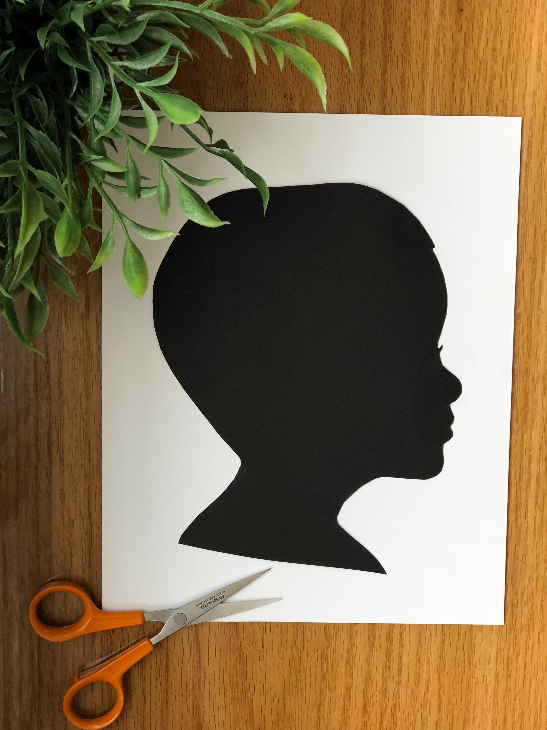 CUSTOM SILHOUETTE Hand Cut Paper Silhouette Art. Custom Etsy