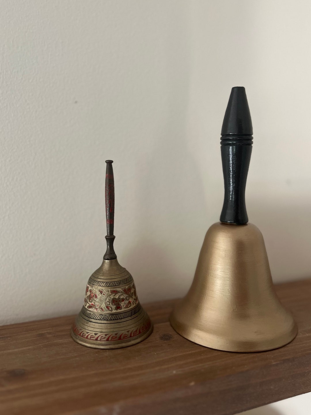 Vintage Hand Bells Brass Hand Bell Vintage Brass Hand Bell Etsy