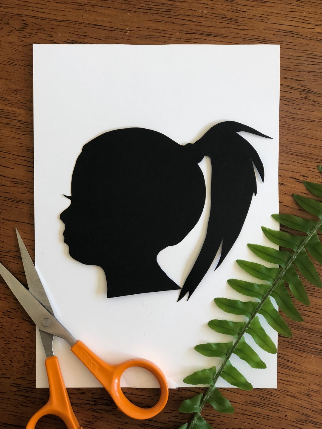 CUSTOM SILHOUETTE Hand Cut, Paper Silhouette Art. Custom Silhouette