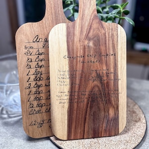 Personalisiertes graviertes Schneidebrett - Empfohlene Rezept Edition | Geschenk mit Gravur