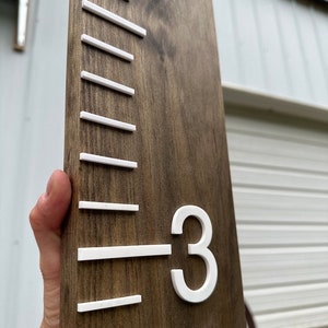 Tic Mark und Number Set | DIY Wachstumstabelle | Machen Sie Ihre eigene Wachstumstabelle | Selbstklebende Träger |