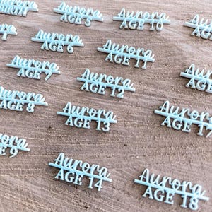 Customized Growth Chart Markers Set | Personalize Your Child's Height Chart | Self Adhesive | Birth-18Years