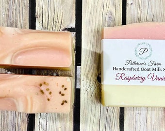 Raspberry Vanilla Goat Milk Soap | Farm Favorite Line | Handcrafted Soap | Fruity |