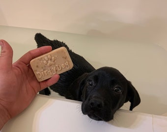 Natural Oatmeal Dog Shampoo Bar | Handmade Goat Milk Pet Soap