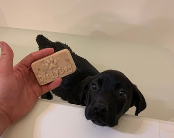 Dirty Dog Shampoo Bar | Pet Soap | Natural Oatmeal Handmade Soap | Goat Milk Pet Shampoo