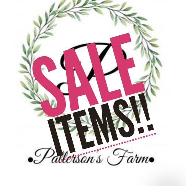 Sale Items | Discontinued Products | Clearance Seasonal Items | Seconds | Leftover Savings | Naked Soaps | Unlabeled Soap