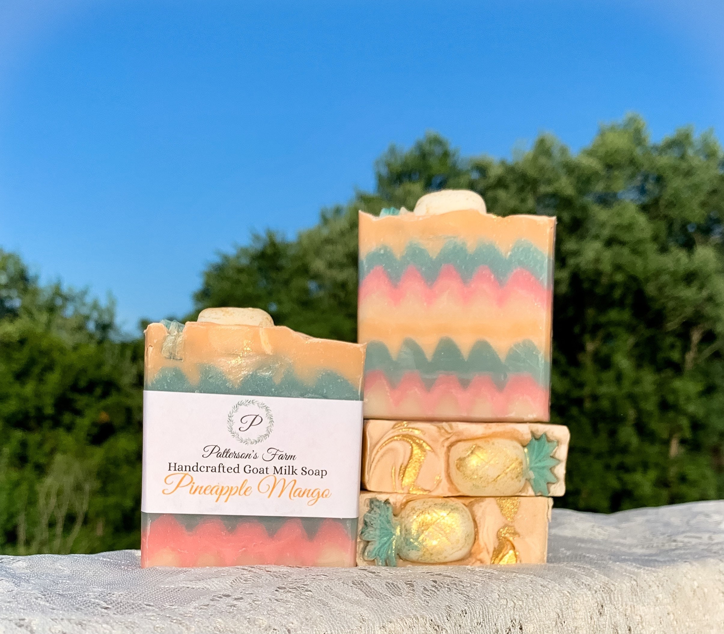 Pineapple Mango Goat Milk Soap | Summer | Tropical | Vacation | Handc…