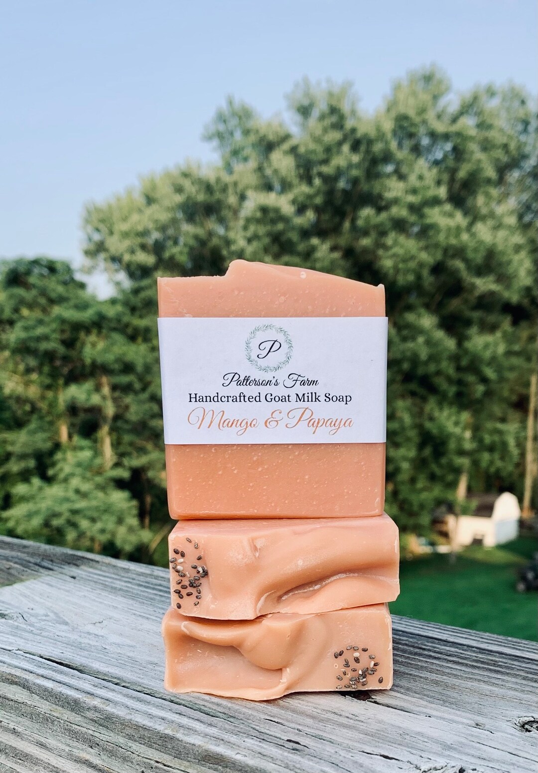 Mango & Papaya Goat Milk Soap Natural Goat Milk Soap Etsy