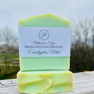 Eucalyptus Mint Goat Milk Soap: Handcrafted Herbal Soap