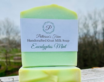 Eucalyptus Mint Goat Milk Soap: Handcrafted Herbal Soap
