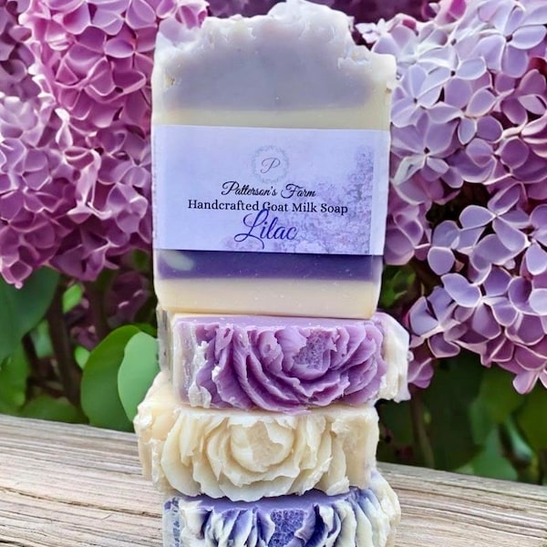 Lilac Goat Milk Soap | Handcrafted Milk Soap | Floral Handmade Bar Soap | Spring | Summer