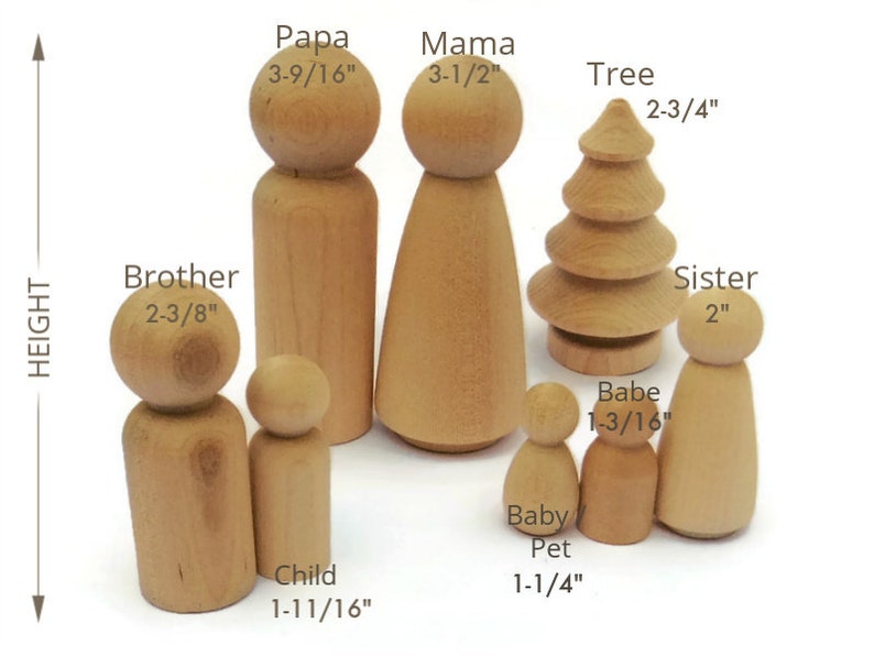 Large Wooden Peg Doll Wholesale X1000 BULK BUY Tall Man Peg Etsy UK