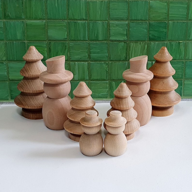 Bulk Christmas craft Choose Unfinished wooden trees and Etsy