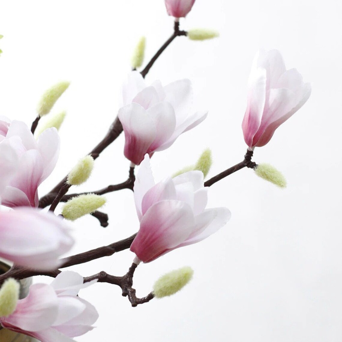 35 OFF 3D Silk Magnolia Branch Artificial Flowers High Etsy