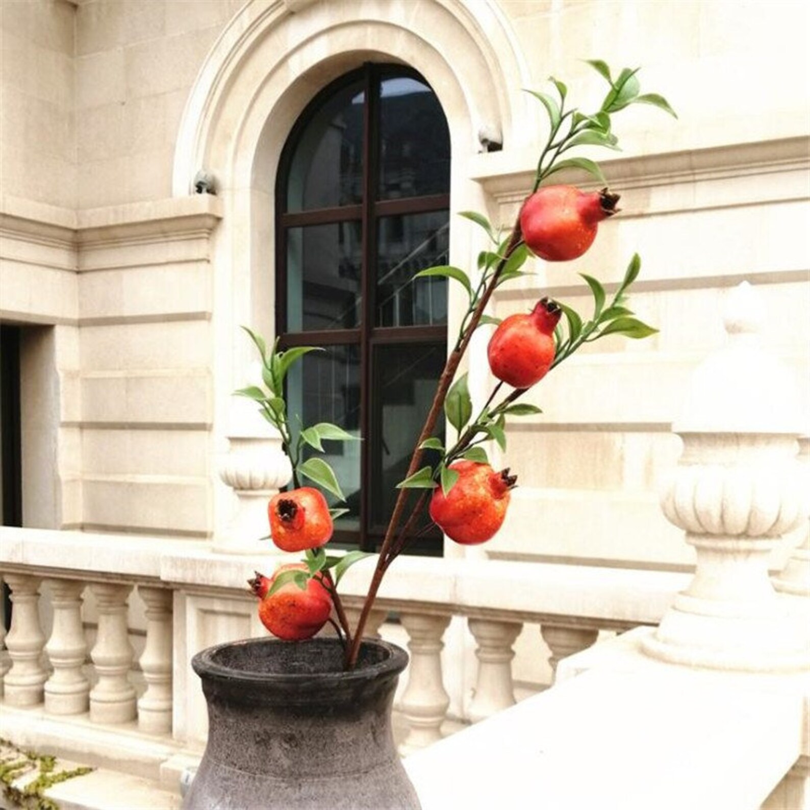 10pcs Fake Foam Pomegranate Tree Stems Artificial Red Etsy UK