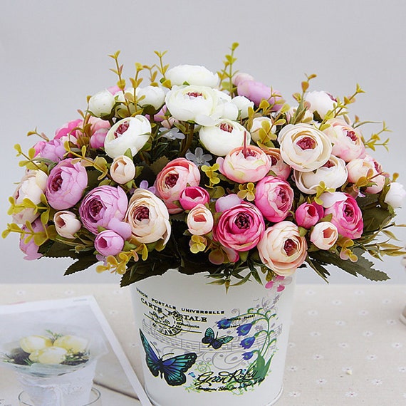 Home Tablecover Decorative Tassel Luxurious Velvet Floral Camellia
