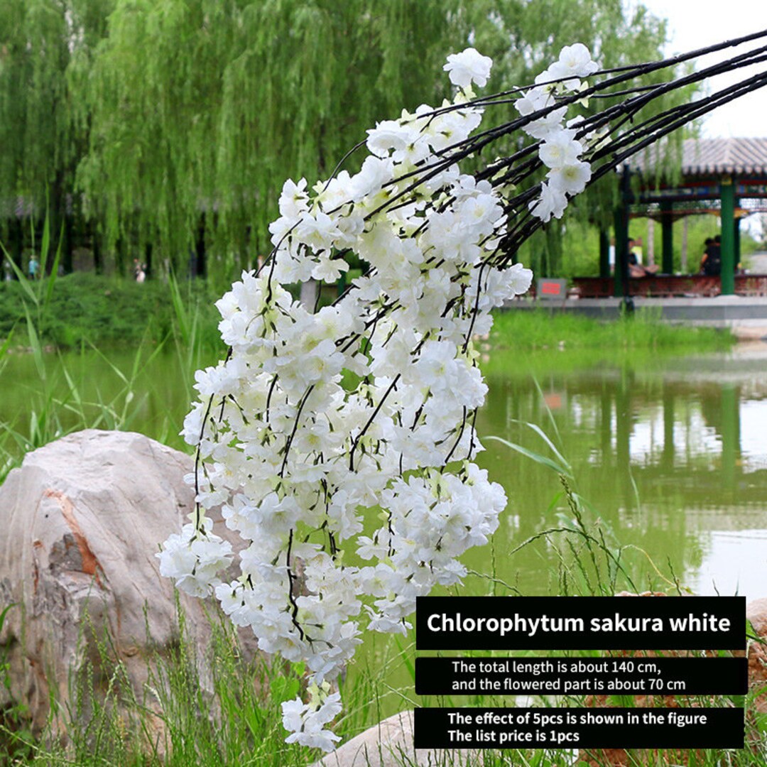 140cm Artificial Cherry Blossom Branch Long Silk Cherry Etsy