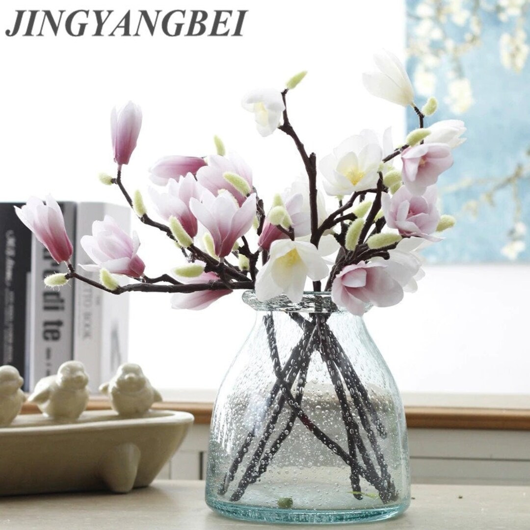 35 OFF 3D Silk Magnolia Branch Artificial Flowers High Etsy