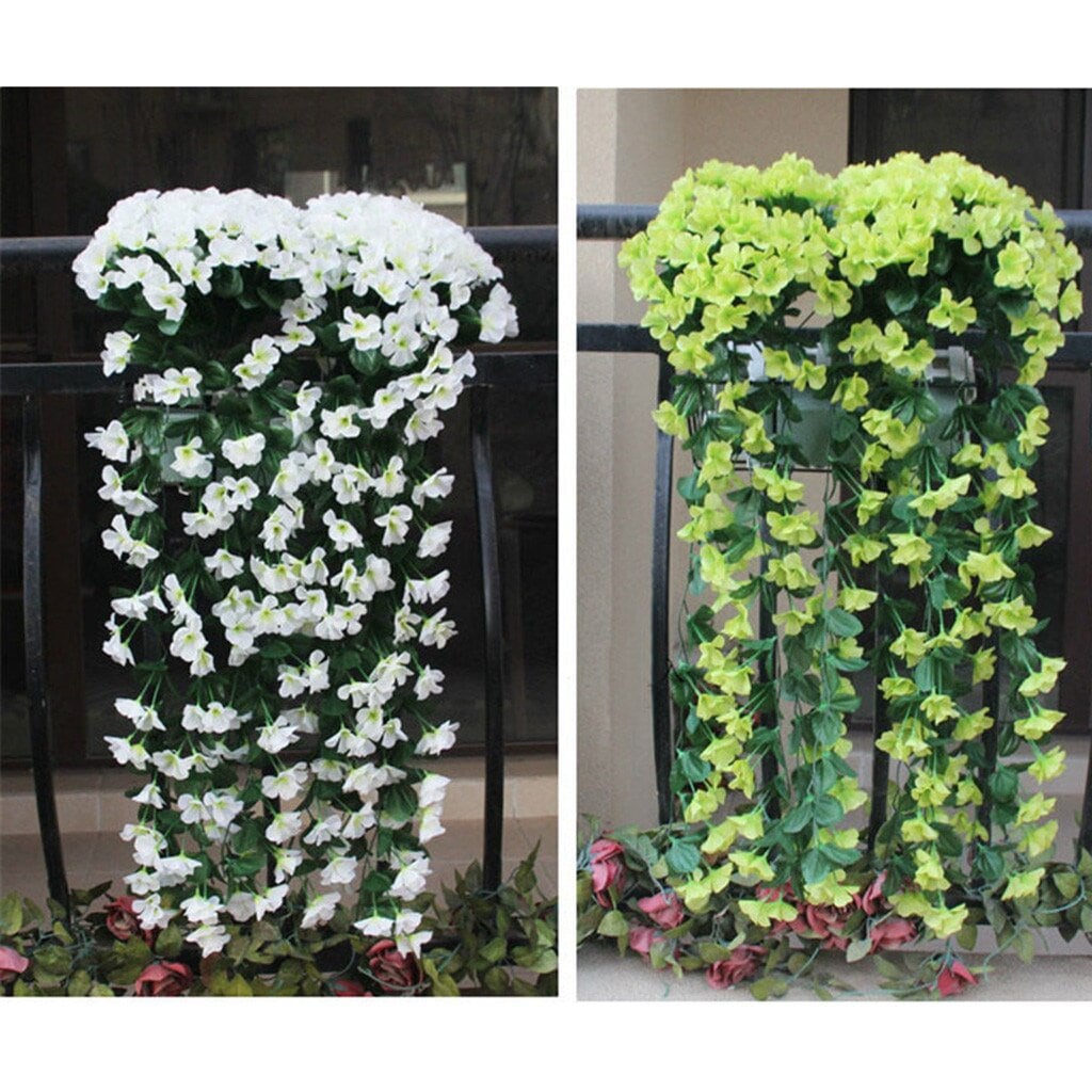Home Decoration Plastic Fake Flowers Door Flower Bed Living Etsy