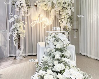 Baby Breath rangée de fleurs artificielles mariage arqué décoration de fond fleur suspendue accessoires de fête d'anniversaire décoration de fenêtre