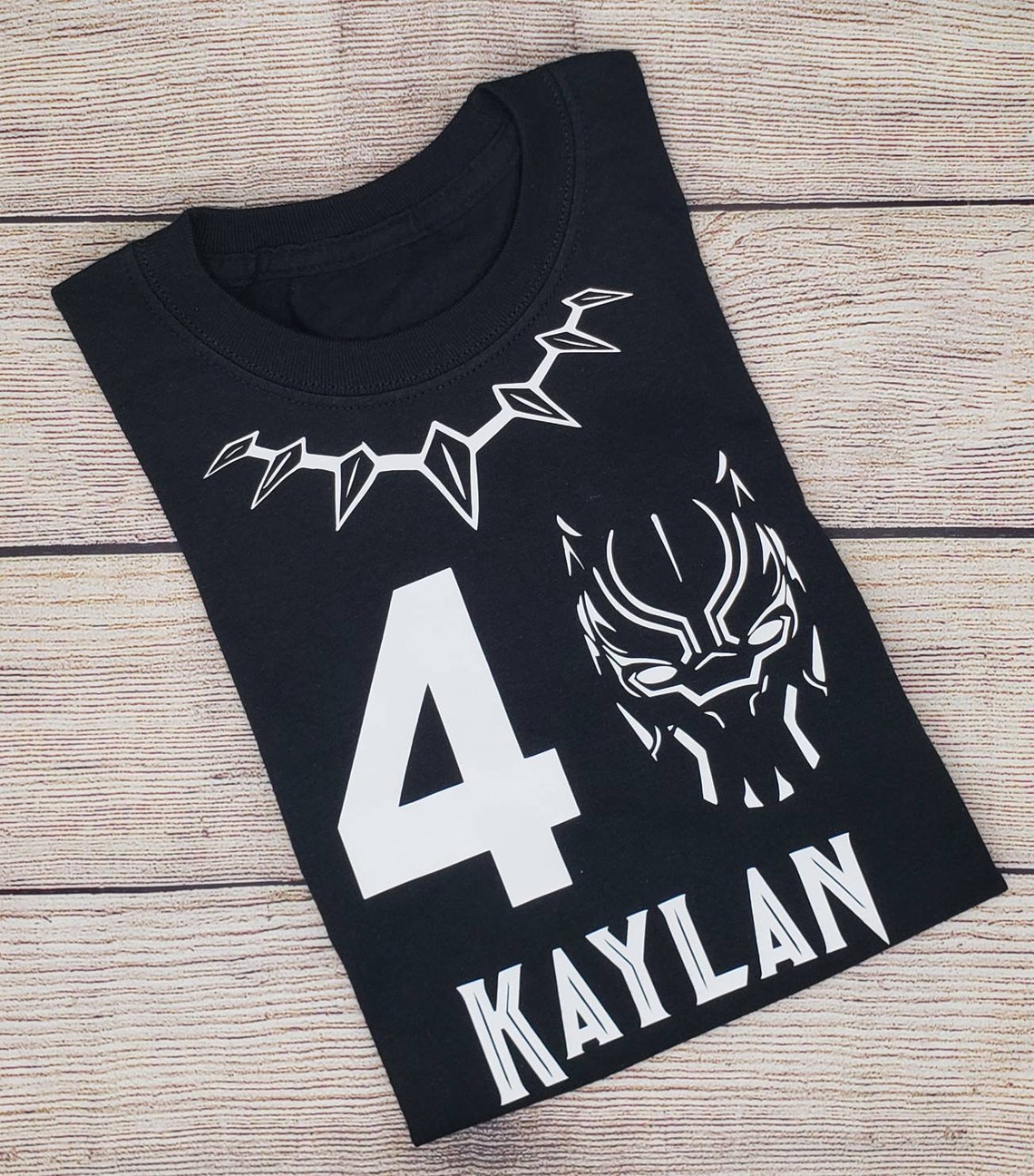 Black Panther Birthday Tshirt Black Panther Party Custom Etsy