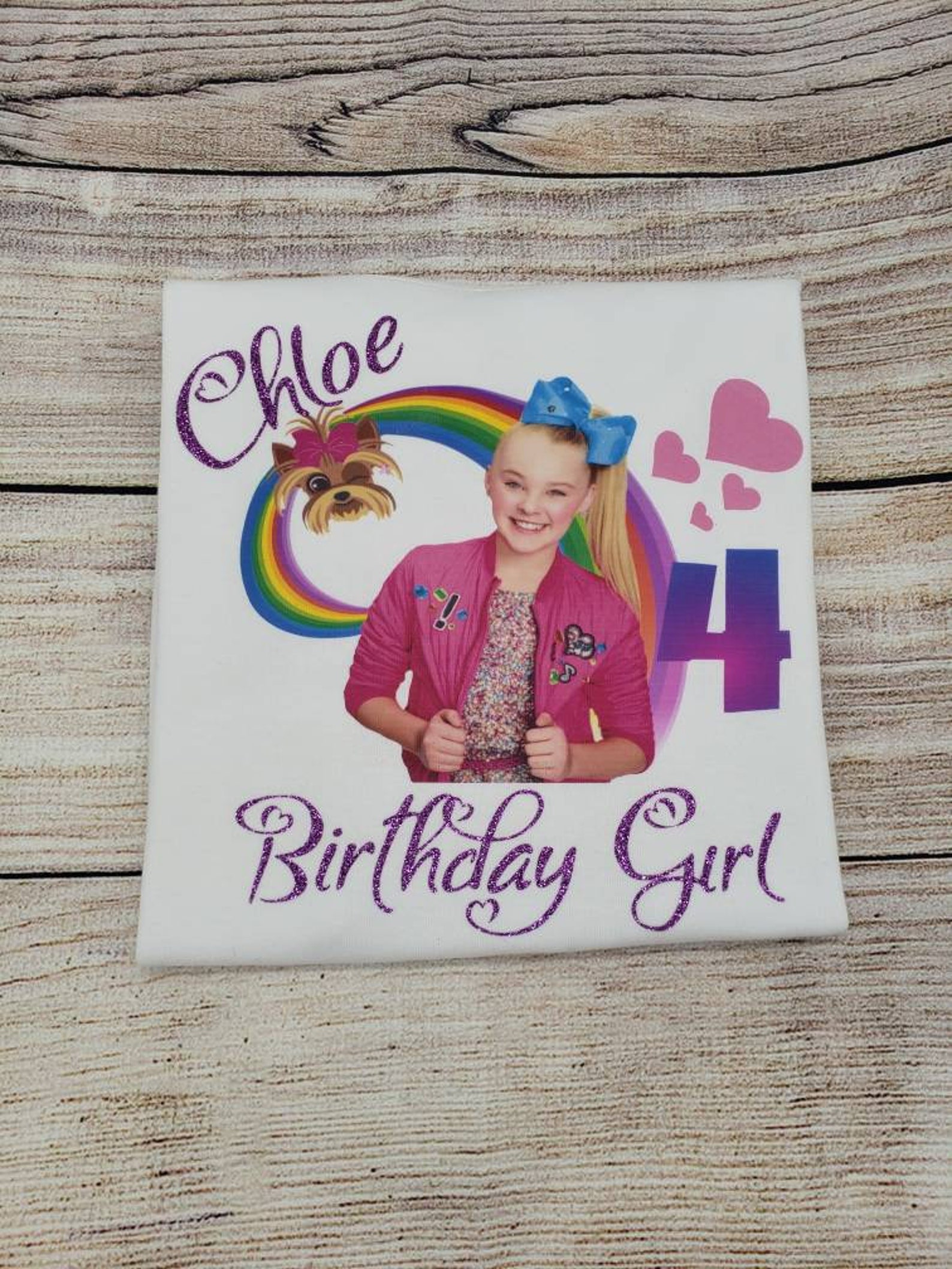 jojo siwa 4th birthday shirt