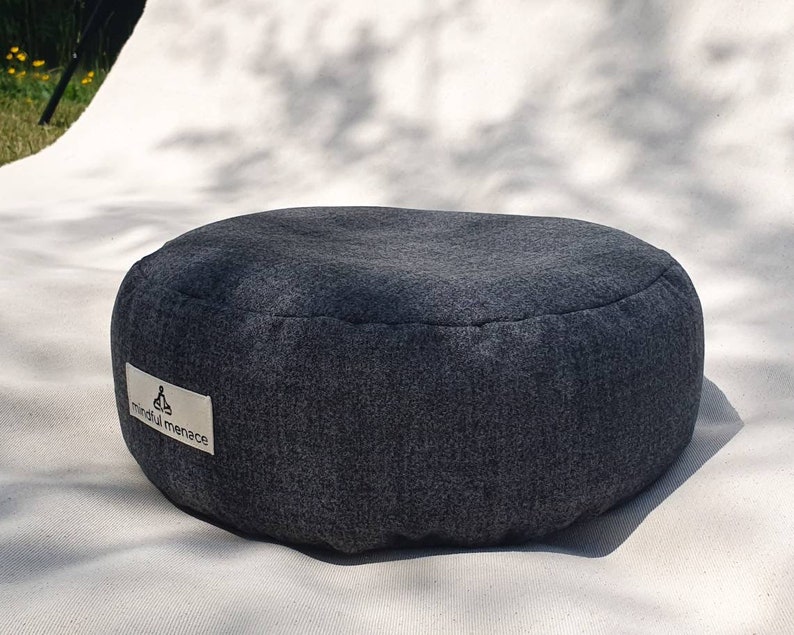 Organic Buckwheat Hull Meditation Cushion Etsy